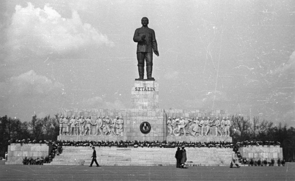 the Stalin Monument which was monumental gift’ to the Hungarian people on the occasion of Stalin’s seventieth birthday
